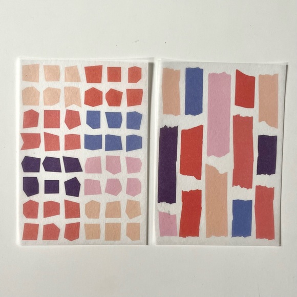 🏷️ aesthetic abstract geometric PET translucent sticker sheet set - Picture 4 of 10
